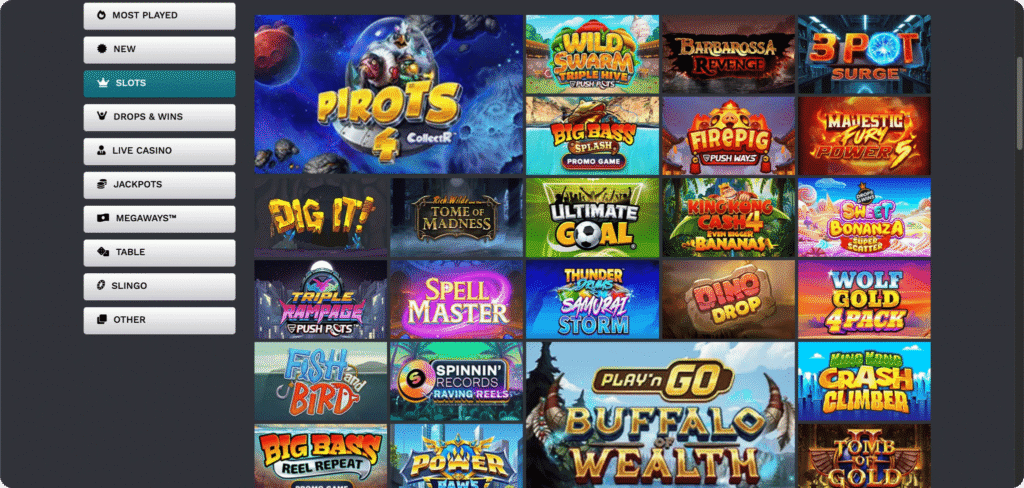 21Prive Casino Slots Lobby