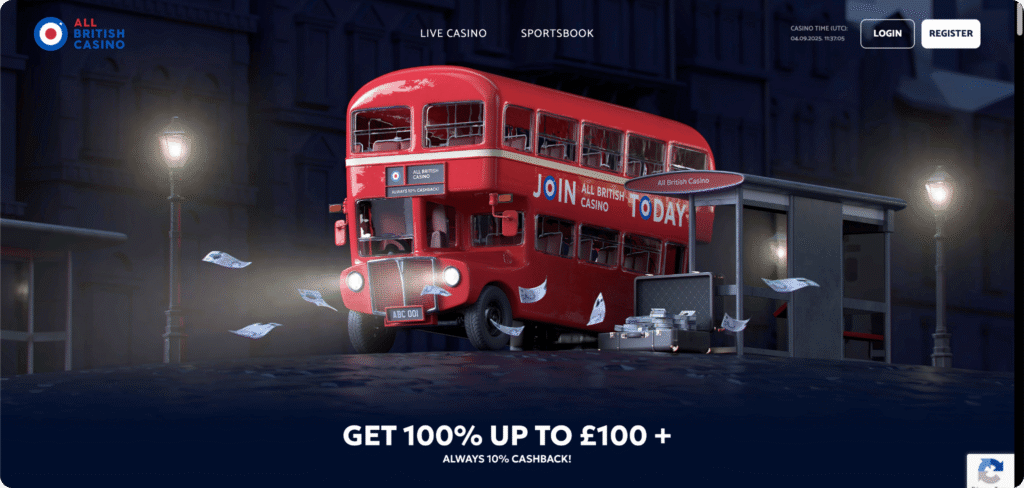 All British Casino Homepage