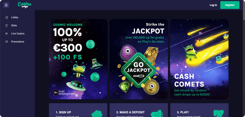 Casinoways homepage